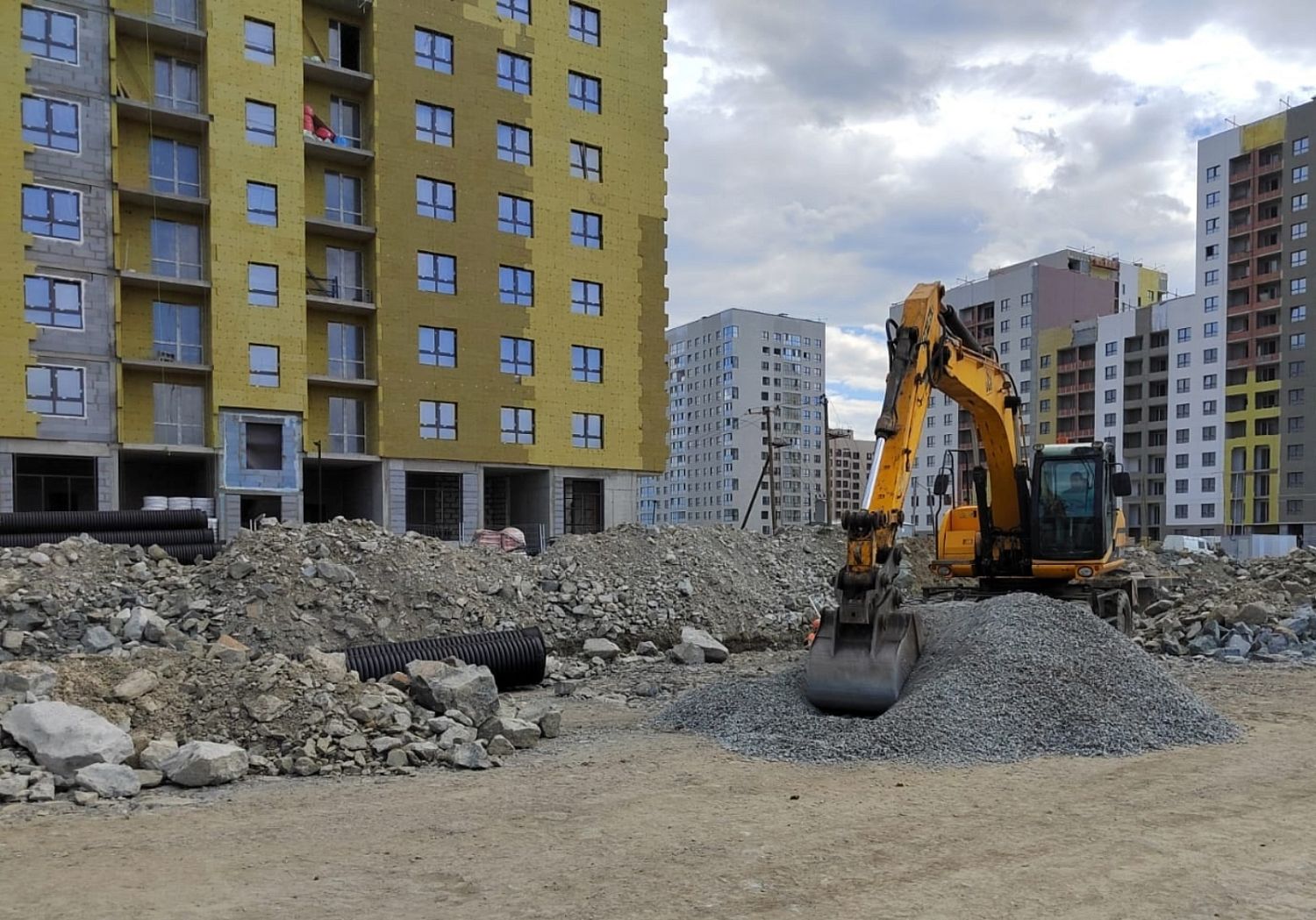 Новая дорога в Новокольцовском микрорайоне, Екатеринбург